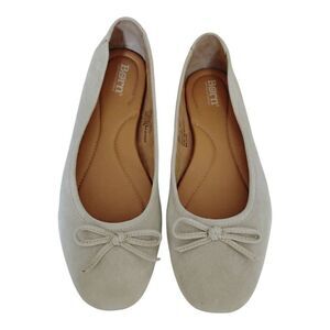 Born Brin Light Tan Suede Ballet Flats Size 9